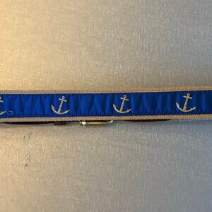 Preston Leather Men's Anchor Ribbon Belt Size 40 – Made in New England USA
